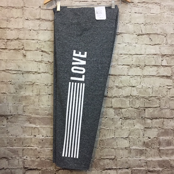 LOVE FIT by Reflex Pants - Grey marled leggings