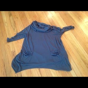 Inc gray tunic with side pockets