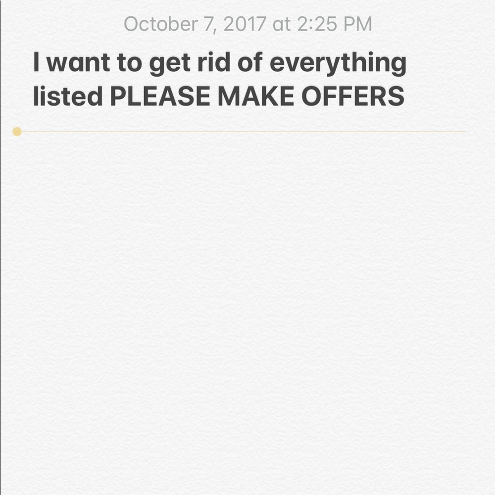 I’m open to offers