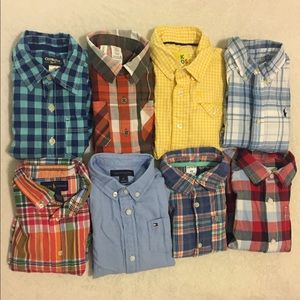 Bundle Kids Buttoned Shirts / Long & Short Sleeve
