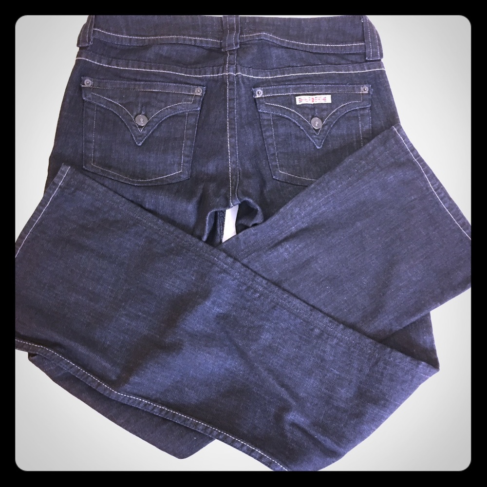 Hudson Jeans Dark Denim Low Rise Flare 29 34x34