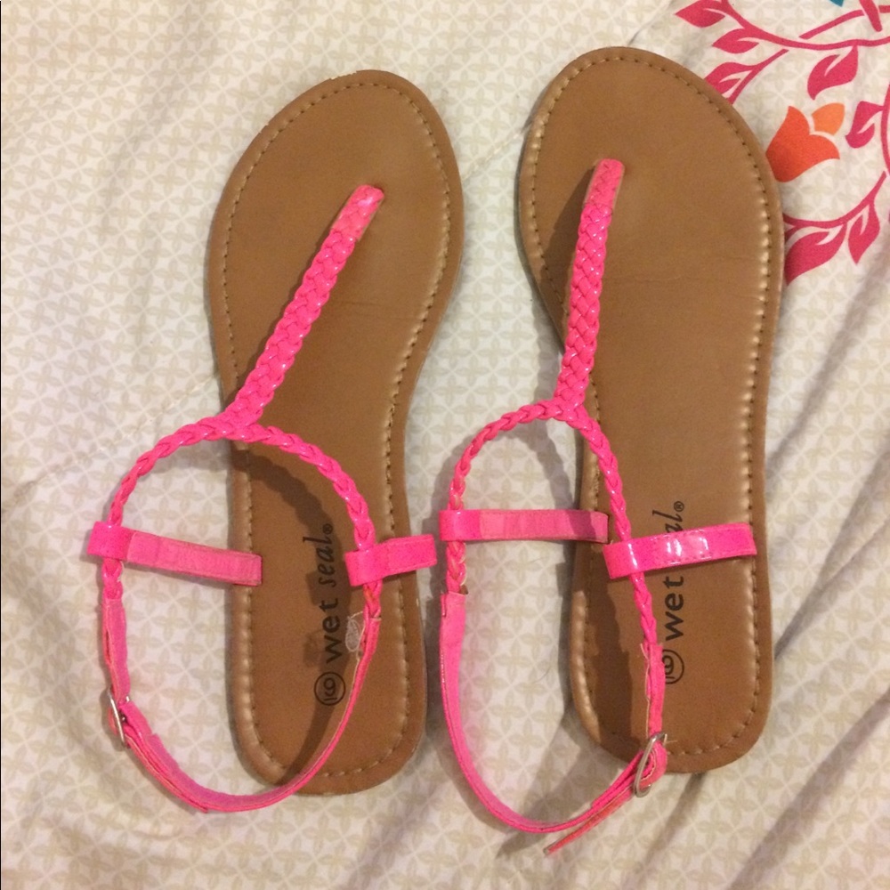 Wet Seal pink sandals