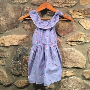 Nautical Sun Dress-Blue- Size:3T