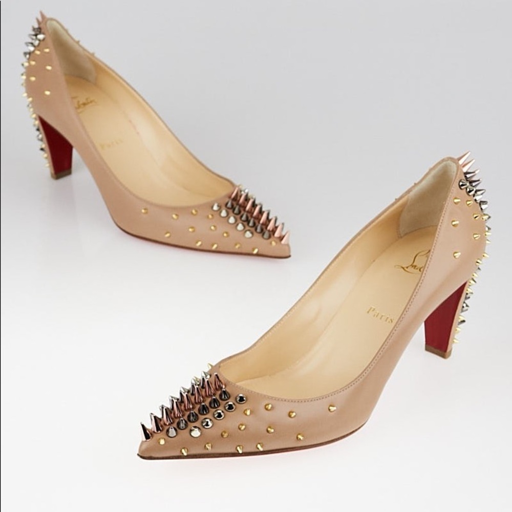 🔥SOLD CHRISTIAN LOUBOUTIN Nude Nappa Leather