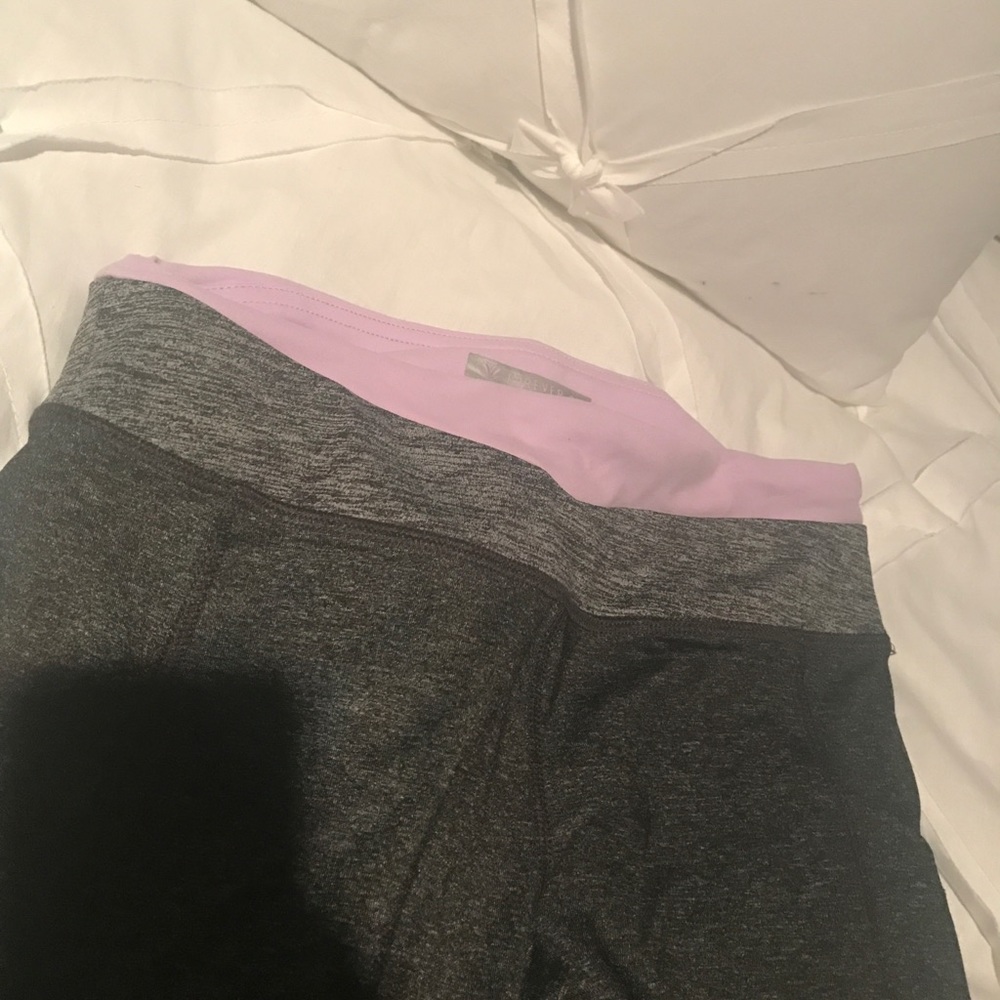 grey and lilac leggings