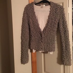 Eastside Westside popcorn sweater  sz S taupe