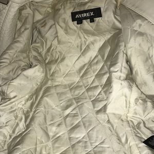 Avirex White RedStripe motorcycle Vintage