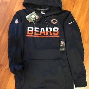 NWT 😍Chicago Bears Nike Thermafit Hoodie 🐻🏉👕