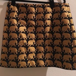 Metallic elephants skirt