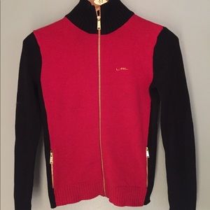 Ralph Lauren navy blue and red sweater