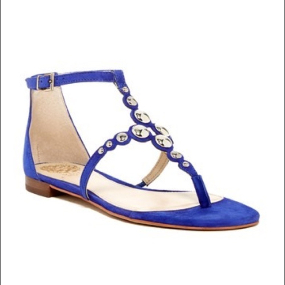 Vince Camuto Blue Jeweled Thong Sandals