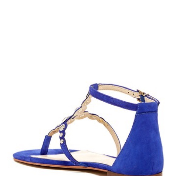 Vince Camuto Blue Jeweled Thong Sandals - Picture 2 of 4