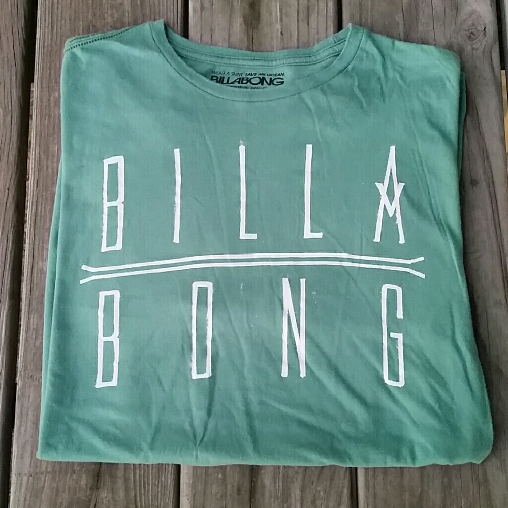 Billabong green short sleeve tee