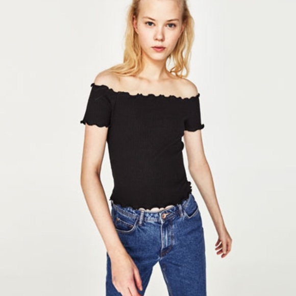 Zara off shoulder crop top✨✨✨ - Picture 3 of 3
