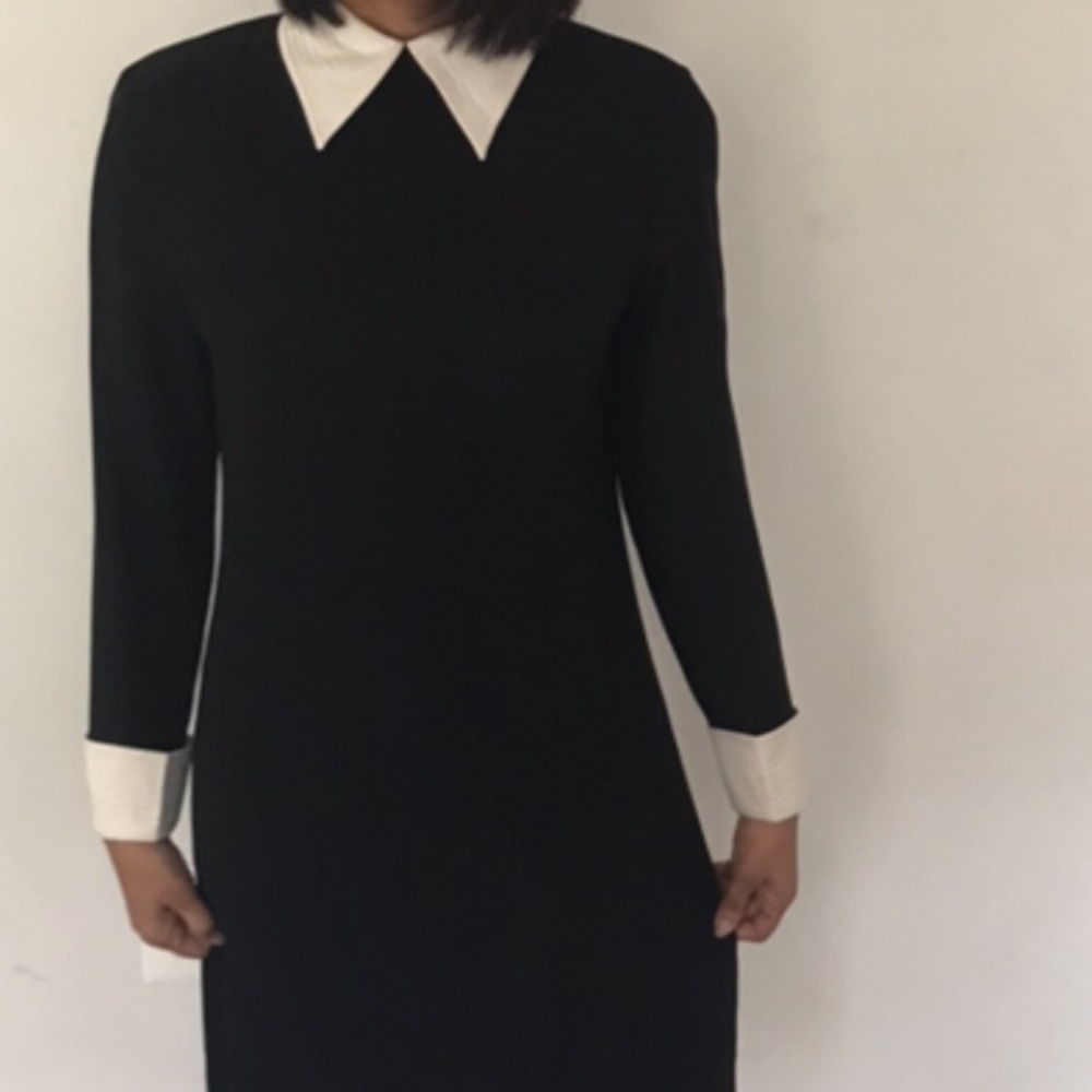 Dress black and white