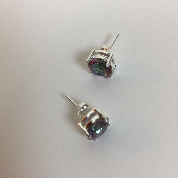 NWOT Fire Topaz .925 Earrings - Picture 3 of 4