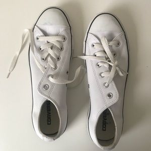 Converse leather low tops