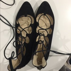 Nine West lace up flats