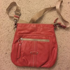 Franco Sarto orange crossbody bag