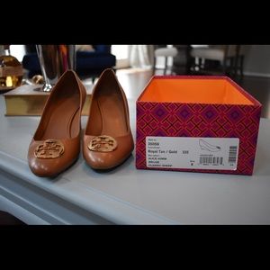 Tory Burch 'Alice' Tan Wedge 65mm Wedge.