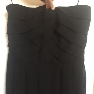 Express black strapless dress xs