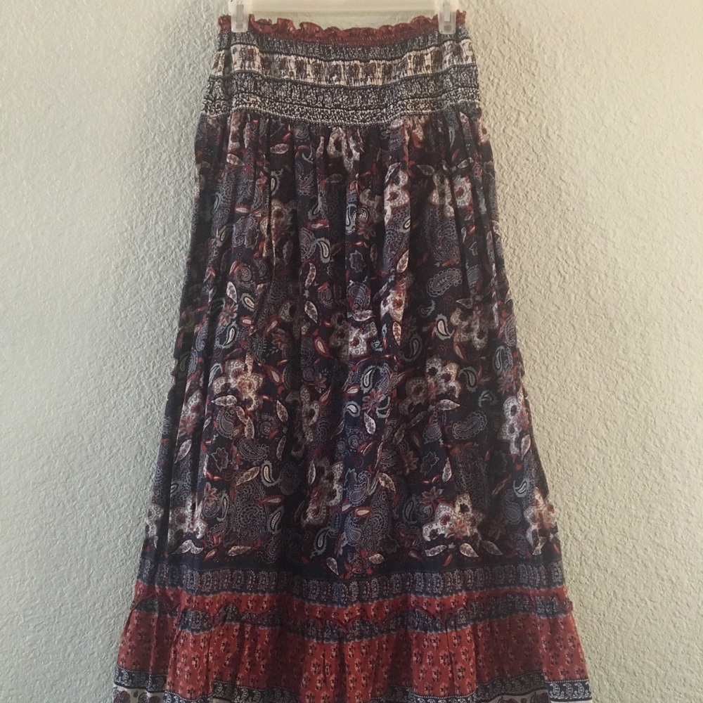 Long floral boho dress/skirt