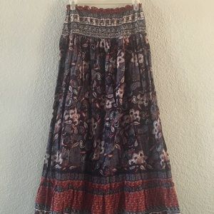 Long floral boho dress/skirt