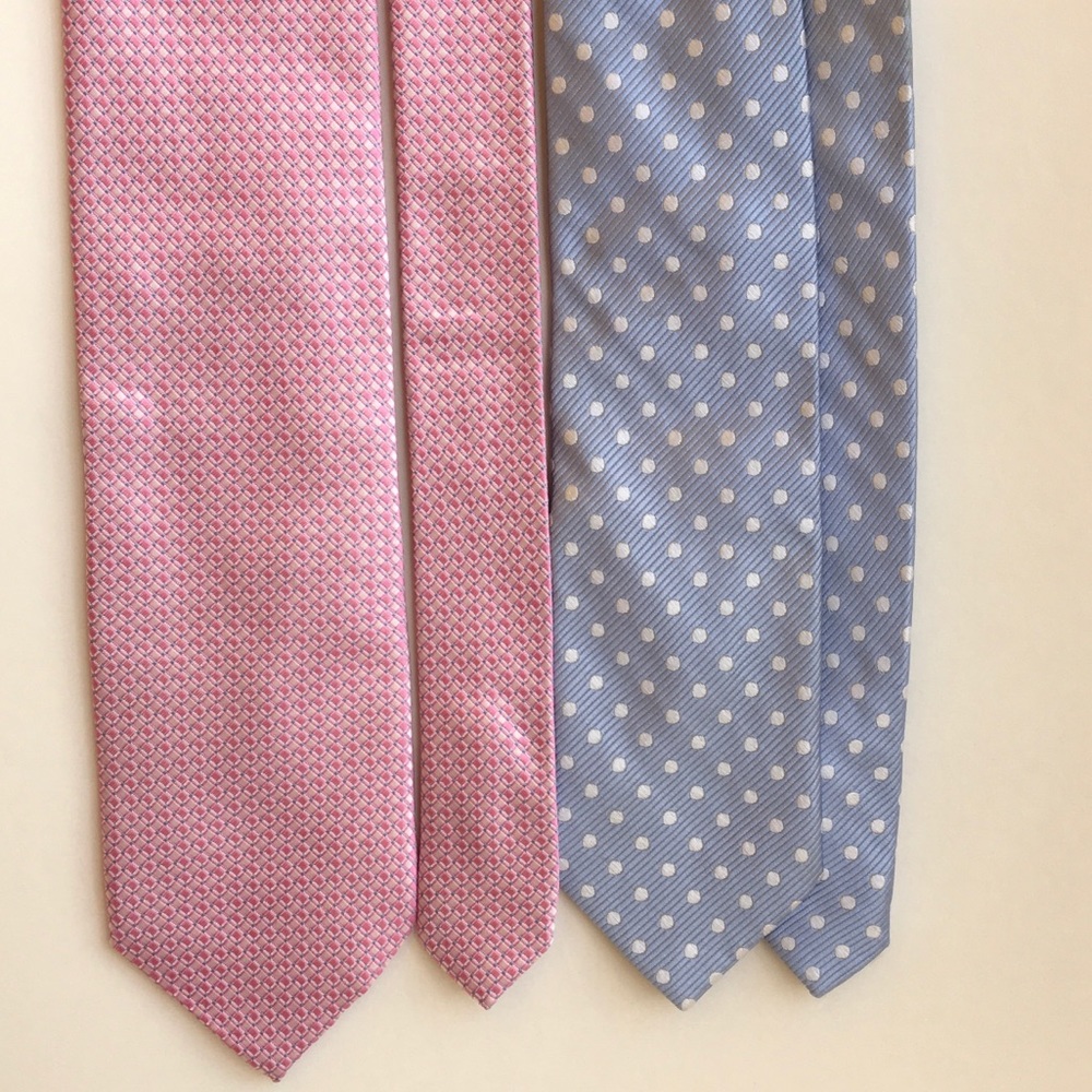 Pink & Blue Tie Bundle, 100%silk