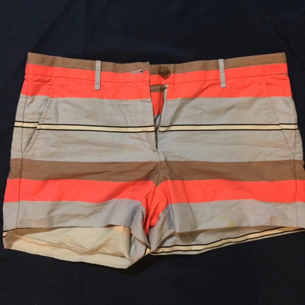 Bright Colored Striped Shorts