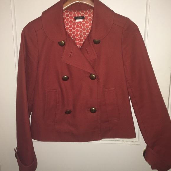 J. Crew Jackets & Blazers - J Crew Rare Canvas Jacket Burnt Orange Sz 4