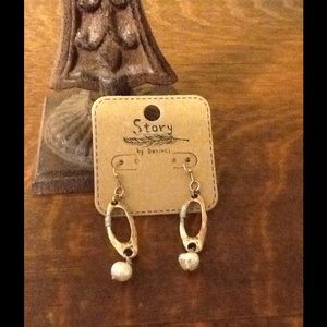 Gold And Pearl Earrings