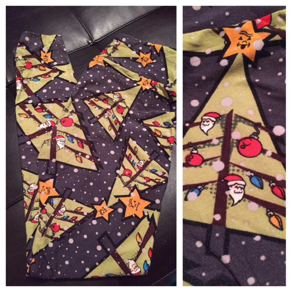 Christmas Lularoe OS leggings