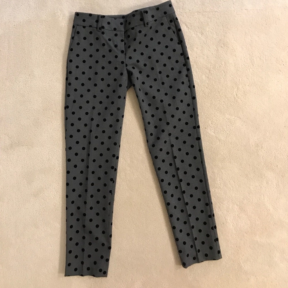 Petite Polka Dot Ann Taylor Pants