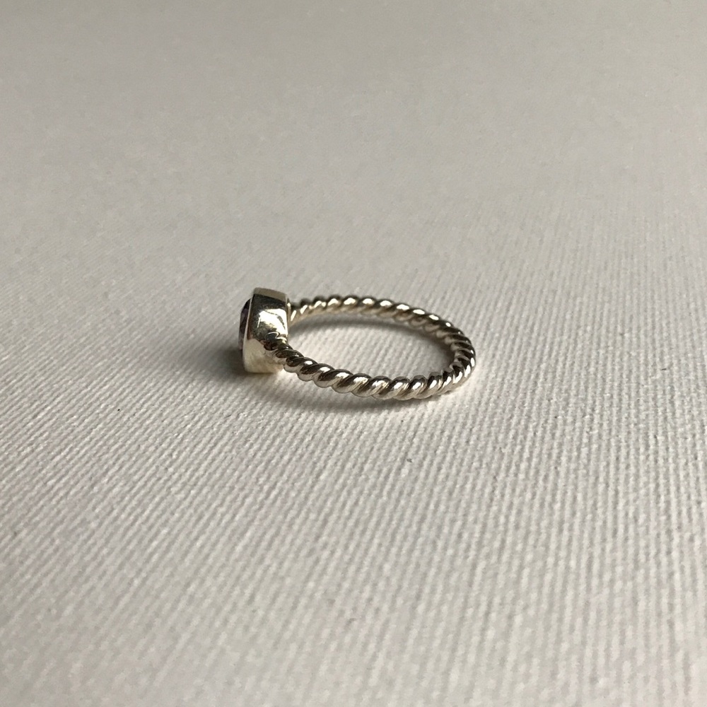 Mystic Topaz & Sterling Silver Twist Ring - Picture 5 of 8