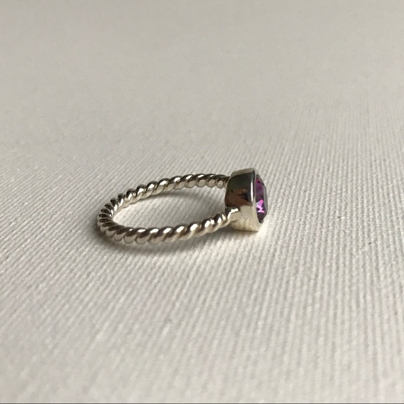 Mystic Topaz & Sterling Silver Twist Ring - Picture 4 of 8