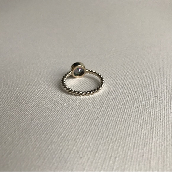 Mystic Topaz & Sterling Silver Twist Ring - Picture 6 of 8