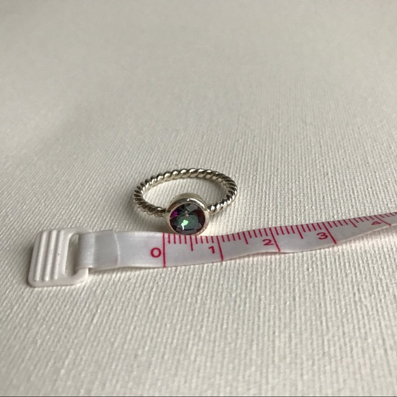 Mystic Topaz & Sterling Silver Twist Ring - Picture 7 of 8
