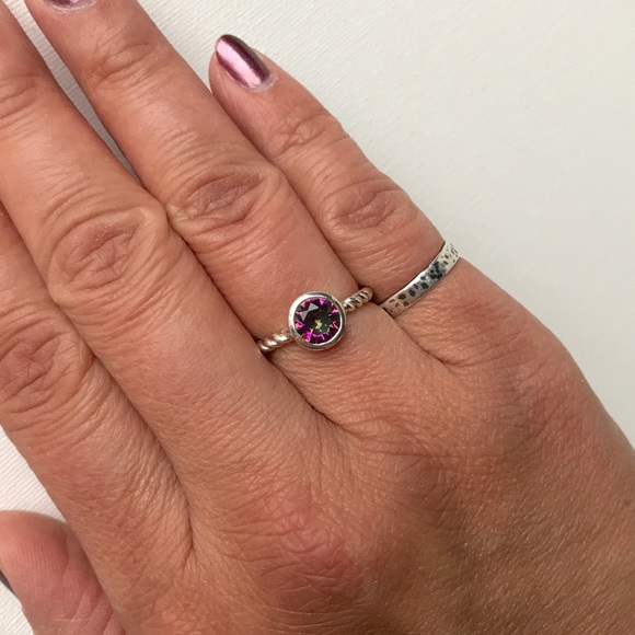 Mystic Topaz & Sterling Silver Twist Ring - Picture 8 of 8
