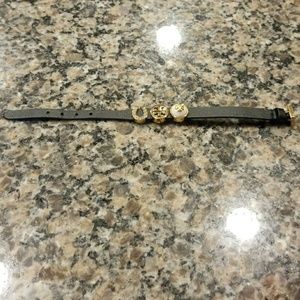 Leather charm Tory Burch bracelet