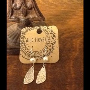 Hammered Silver Earrings