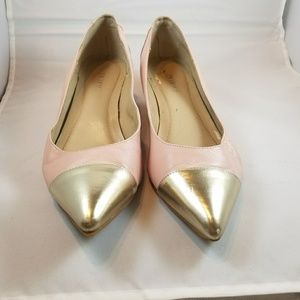 Pink and silver tip wedges