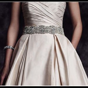 Paloma Blanca Beaded Wedding Dress Belt