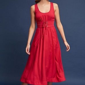 🔮New Antrhropologie Corseted Midi Dress