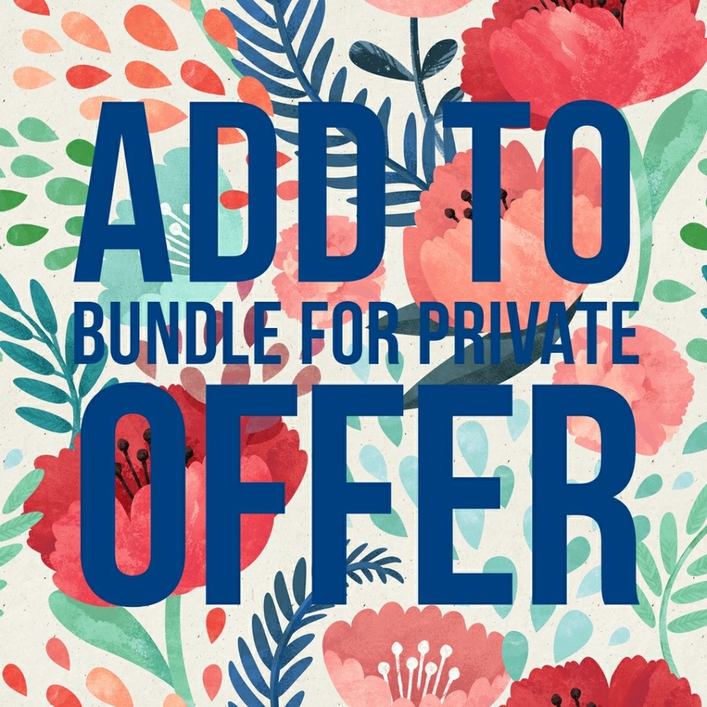 Add anything to bundle for a private offer