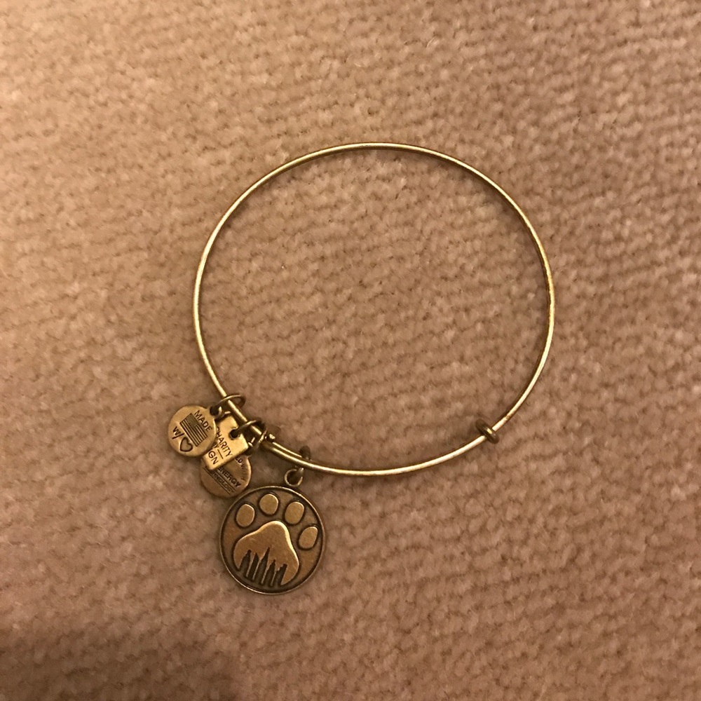 Alex and Ani paw print bracelet