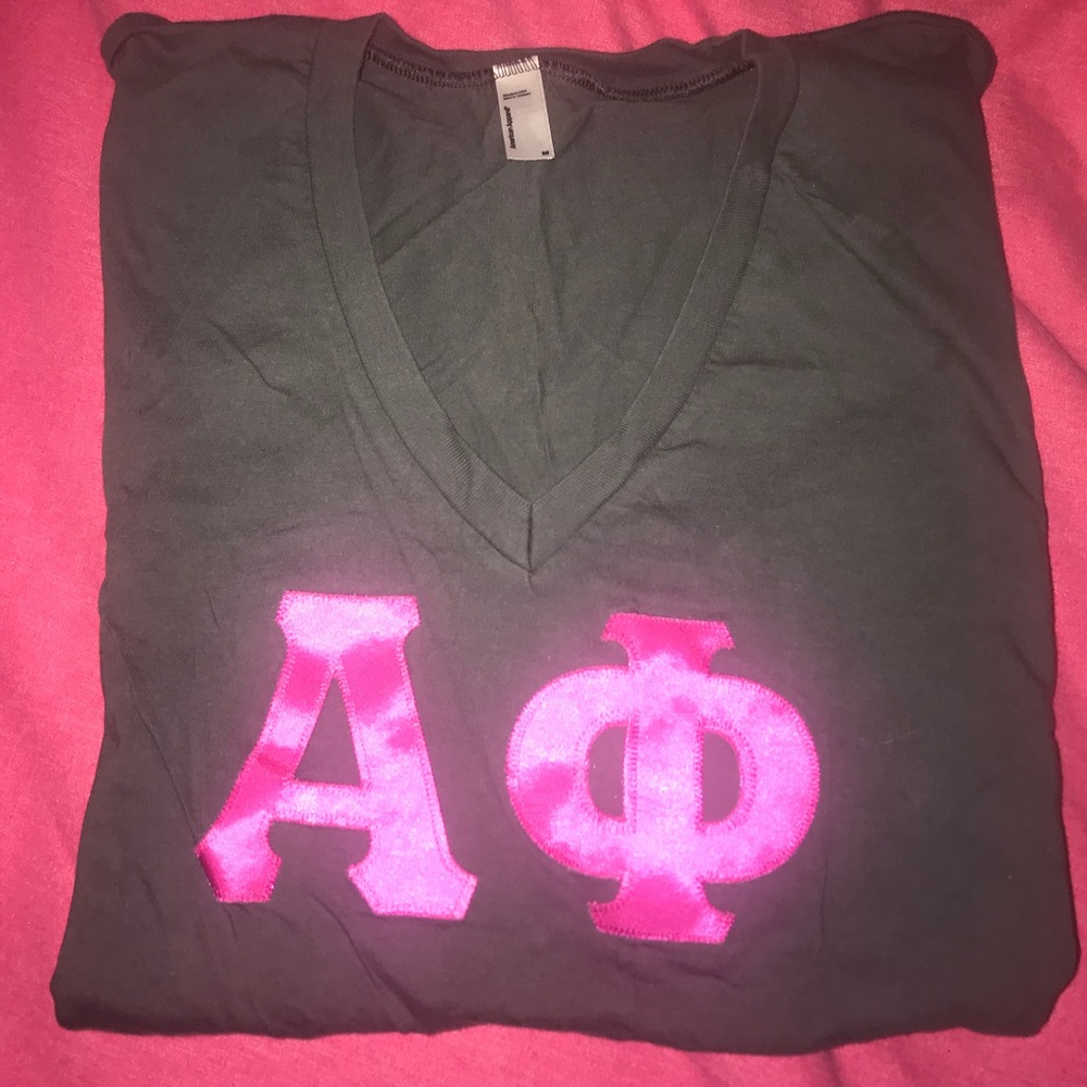 SOLD! Alpha phi v neck