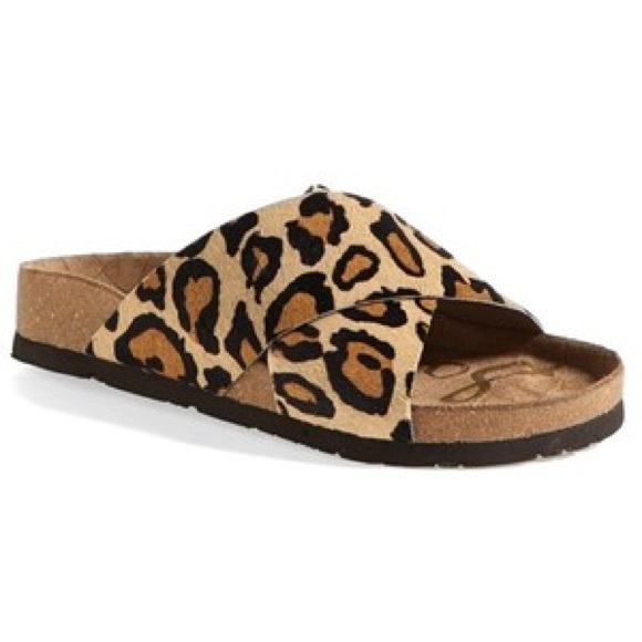 sam edelman leopard slides