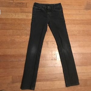 Girls black  wash jeans.