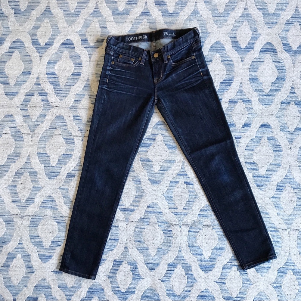 J.Crew Toothpick Ankle Skinny Size 25