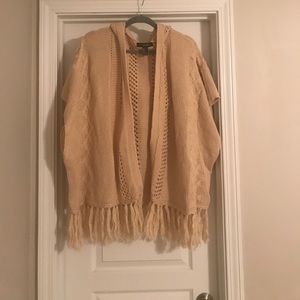Forever 21 hooded short sleeve cardigan